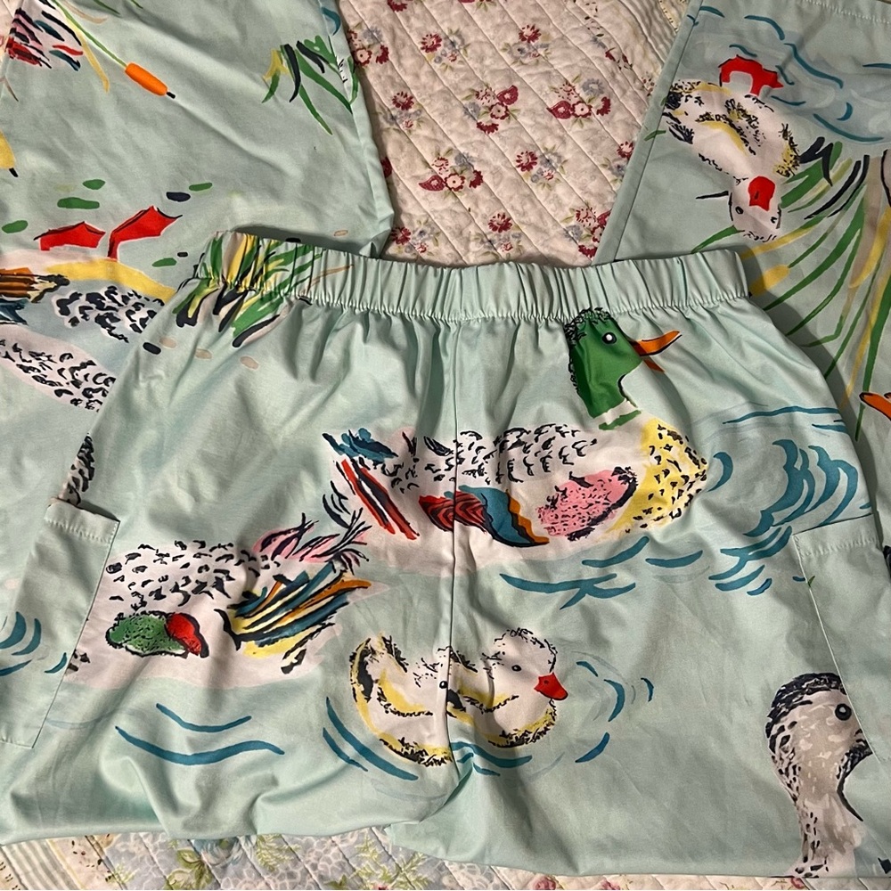 Colorful Duck Print Lounging Pants - Picture 2 of 9